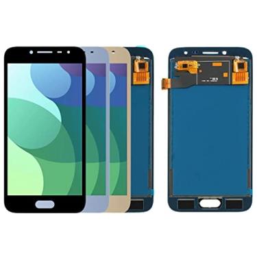 Imagem de SHOWGOOD Tela de exibição J250, para Samsung Galaxy J2 Pro 2018 J250 j250M tela LCD sensível ao toque de substituição (dourado com moldura)