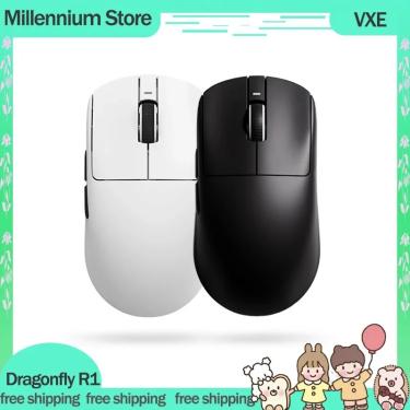 Imagem de VXE Dragonfly Mouse Sem Fio  Série R1  2.4G  R1 Pro Max  PAW3395  Leve  Delay Baixo  Jogos FPS  Win