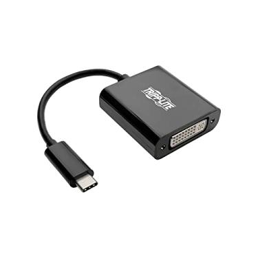 Imagem de Tripp Lite USB C para DVI Adaptador Conversor 1080p M/F Preto USB Tipo C, USB 3.1 Geração 1, Portátil, Thunderbolt 3 (U444-06N-DVIBAM)