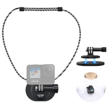 Imagem de Suporte magnético para selfie de pescoço VRIG para Gopro, ângulo de suporte de ombro no peito com montagem articular, para Go Pro Max Hero 11 10 9 8 7 Insta360 X5 DJI Action 5Pro/4/3 Pocket 3