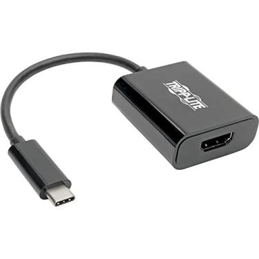 Imagem de Tripp Lite Conversor adaptador USB C para HDMI M/F 4K @ 24/25/30Hz USB Tipo C para HDMI Thunderbolt 3 Preto (U444-06N-HDB-AM)