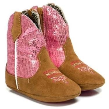 Imagem de Bota Baby Bebe Texana Zíper Lateral Sola de Borracha Conforto Kapell-Feminino