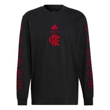 Imagem de Camiseta Manga Longa Especial Temp. CR Flamengo-Preto Adidas-Masculino