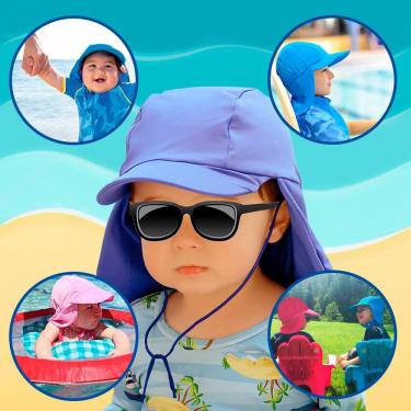 Imagem de Chapéu Boné Proteção Solar UV 50+ Praia Piscina Bebê Infantil