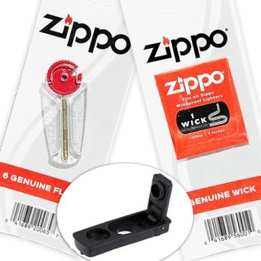 Imagem de Kit Original Pedra e Pavio Para Isqueiros + Vedação Anti-evaporação