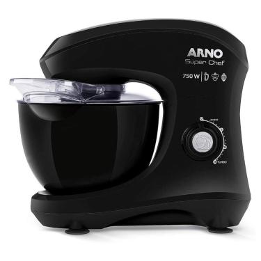 Imagem de Batedeira Planetária Super Chef KM01 Arno 5 Litros com 15 Velocidades 127v Preta