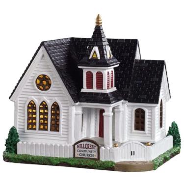 Imagem de Lemax Village Collection Hillcrest Community Church 2019 Porcelana Escultura Igreja