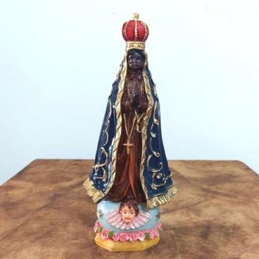 Imagem de Imagem de Nossa Senhora Aparecida em Resina - 20 cm