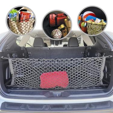 Imagem de Rede de carga de malha elástica estilo envelope para Subaru Outback 2021 2022 - Organizadores de porta-malas premium e armazenamento - Rede de bagagem para SUV - Melhor organizador de carro para Subaru Outback
