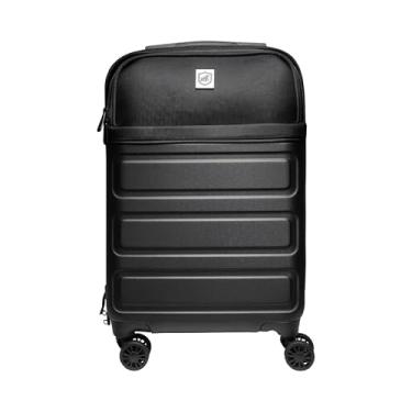 Imagem de Gshield Mala de Viagem Armor em ABS com Bolso Rodinhas 360º Leve e Resistente (Preta, Mala de Bordo - 33 Litros)