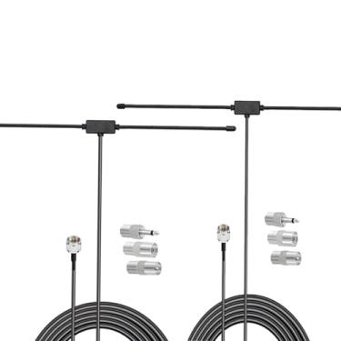 Imagem de Antena dipolo de rádio FM de 5 m para receptor estéreo Pioneer Onkyo Marantz Bose, sistema de música Wave, rádio FM, receptor estéreo para casa, áudio e vídeo, receptor, 2 unidades