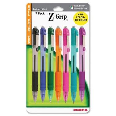 Imagem de Zebra Pen Caneta Esferográfica Retrátil Z-Grip [Conjunto De 2] Sortido