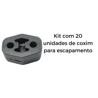 Imagem de Kit 20 Unidades Borracha Coxim Escapamento Carro Polo/Fox - VABADUS