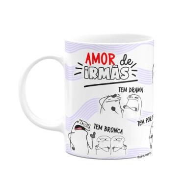 Imagem de Caneca Flork Irmãos - Amor de irmãs - Branca - JPS INFO