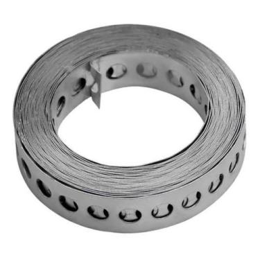 Imagem de Fita Aço Carbono Zincada Perfurada Ancora 19mm X 10 Metros