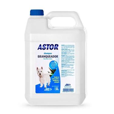 Imagem de Shampoo Mundo Animal Cães e Gatos Astor Branqueador - 5 Litros - Mundo
