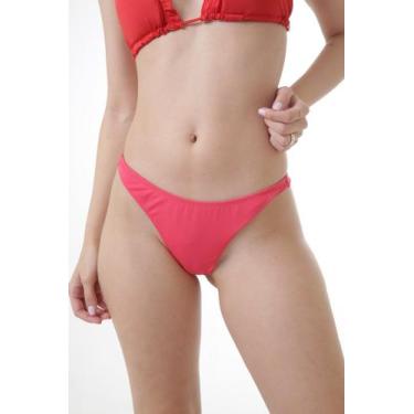 Imagem de Calcinha Fio Dental Pq  Asa Delta Liso - Mariazinha da Praia, G, Verme