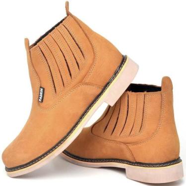 Imagem de Botina Masculina Chelsea Elástico Cano Curto Bico Redondo - Polo Blu, 