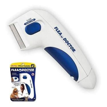 Imagem de Pente Elétrico Tira Pulgas E Carrapatos Para Cães E Gatos - Flea Docto