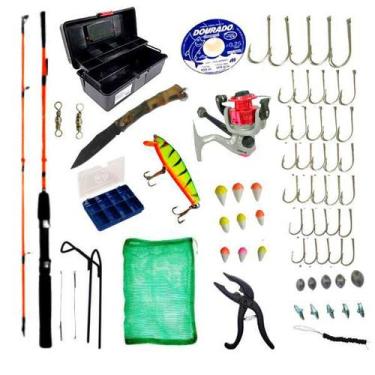 Imagem de Kit De Pescaria Ler Completo Maleta Com Vara Molinete - Sekyped