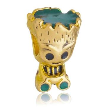 Imagem de Berloque Baby Groot Marvel Separador Banhado a Ouro 18k - Work Semijoi