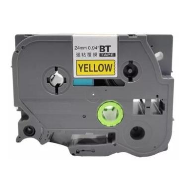 Imagem de Fita TZC-FX651 Compatível para Rotulador Eletrônico Brother 24mm x 8m 