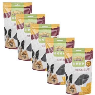 Imagem de Petisco Snack Natural Casco Bovino Puresnacks Alimento 5un