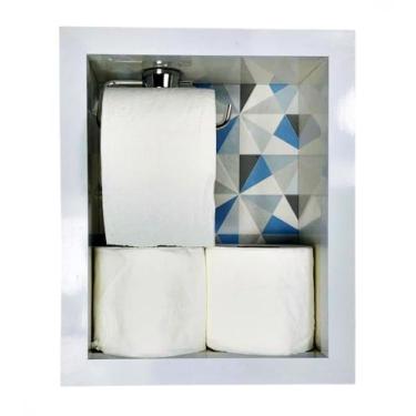 Imagem de Nicho Papeleira Porta Papel de Embutir Porcelanato Para Banheiro - PHZ