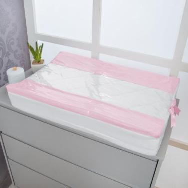 Imagem de Trocador Anatomico Americano para Bebê de Comoda - Zan Baby, Rosa