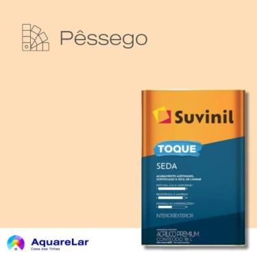 Imagem de Toque Seda Suvinil Acetinado 16L, PÊSSEGO