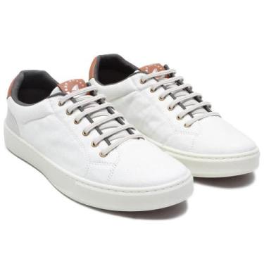 Imagem de Sapatenis Masculino Palmilha Gel Espumado - Pettinari, Branco, 39