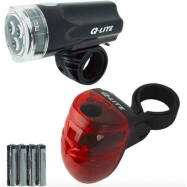 Imagem de Farol Bike QL-261 + Vista Light QL-262 c/ LED Preto - Q-Lite