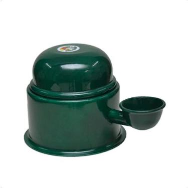 Imagem de Bebedouro Vida Mansa Alumínio 700ml Raças Pequenas - Verde