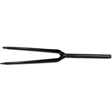 Imagem de roadkey Garfo de 2,5 cm para bicicleta de carbono Road Carbon Bike, tubo reto, preto, 3K, brilhante, garfos de fibra de carbono total 700C (preto brilho 3K)