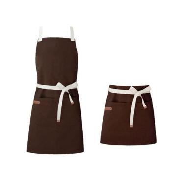 Imagem de Avental Marrom e Cintura Cafeteria Barbearia Jardinagem 2un - CASACHA