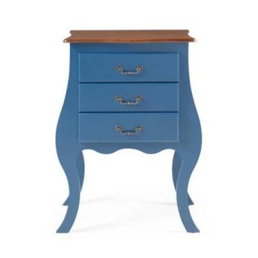 Imagem de Cômoda Bombê Pequena 3 Gavetas - Tommy Design - Meyer, Azul