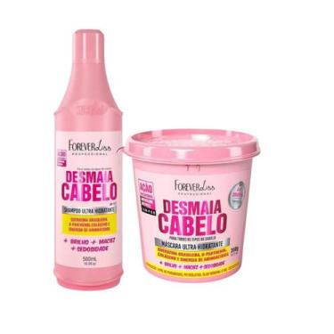 Imagem de Kit Desmaia Cabelo Shampoo + Máscara 350g - Forever Liss Profissional