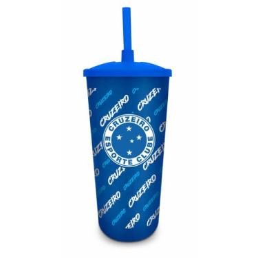 Imagem de Copo plástico com canudo cruzeiro - Brasfoot