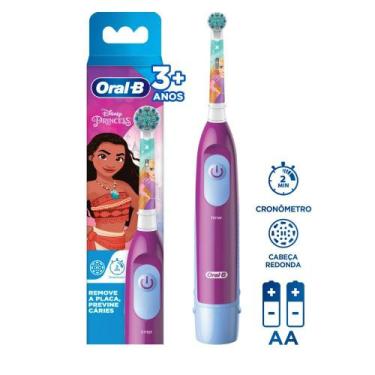 Imagem de Escova Dental Infantil Oral-B Disney Princess Cores Sortidas + 2 Pilha
