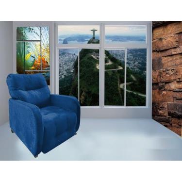 Imagem de Poltrona do Papai & Mamae Reclinável Imperio Marinho  - BEATRIZ DECOR