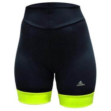 Imagem de Bermuda Ciclismo Stilo Bike Colors Feminina Amarelo, M, Amarelo, Femin