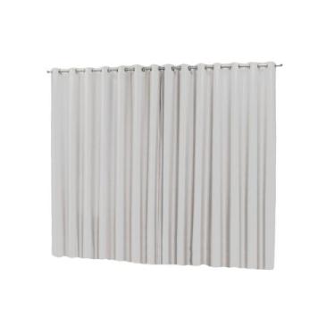 Imagem de Cortina Janela Blackout Total 2M(L) X 1,6M(A) Com Ilhós - Cor Gelo - H