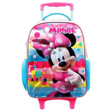 Imagem de Mochila Infantil Minnie Attitude Rodinhas Tam G Escolar - Xeryus