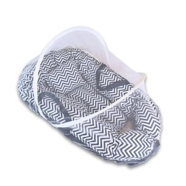 Imagem de Ninho Redutor de Berço para Bebê com Mosquiteiro Várias Estampas - Jba