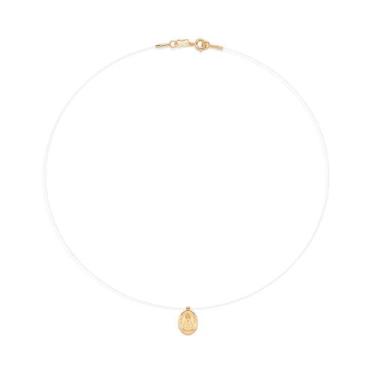 Imagem de COLAR GARGANTILHA ROMMANEL FEMININO NYLON PINGENTE NOSSA SENHORA APARE