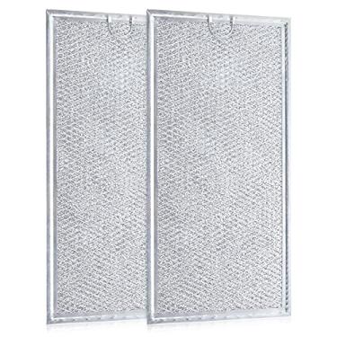 Imagem de BOTNA Substituição do filtro de micro-ondas para Whirlpool W10208631A, filtro de ventilação de micro-ondas para GE, filtro de graxa de micro-ondas 33 x 15 cm, pacote com 2