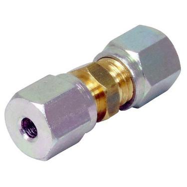 Imagem de Kit 5 Conexão Emenda Tubo Nylon Mbb Tubo 11 Mm X 11 Mm (Completa) - LN