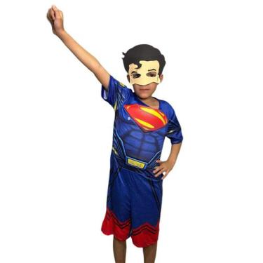 Imagem de Fantasia Infantil Com Enchimento  SUPERMAN - Compra Certa, P 1 A 2 ANO