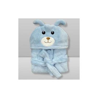 Imagem de Roupão Infantil Laço Bebê Power Sec Animada - LACO BEBE, 1-2, Cao azul