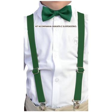 Imagem de Kit Suspensório Infantil + Gravata borboleta infantil varias cores - M